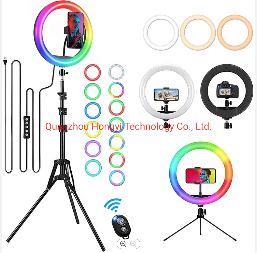 2021 DC 5V LED Ring Light New Whitening Fill 4 Inch Table Light Live Stream Microphone Stand Tik Tok Youtube Light