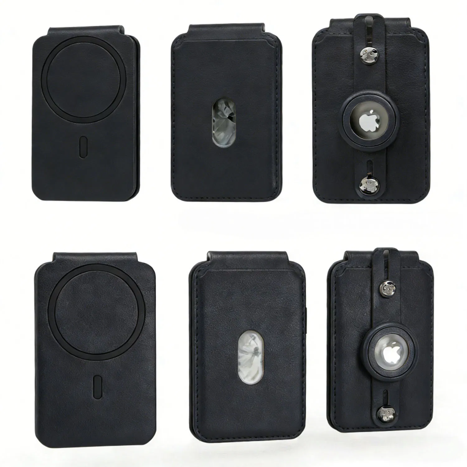 Stylish Anti-Loss Magnetic Card Wallet with Convenient Stand