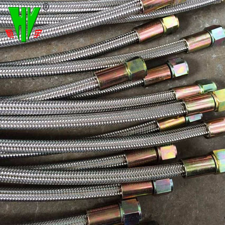 Гофрированный шланг PTFE с оплеткой SS304 для высоких температур
