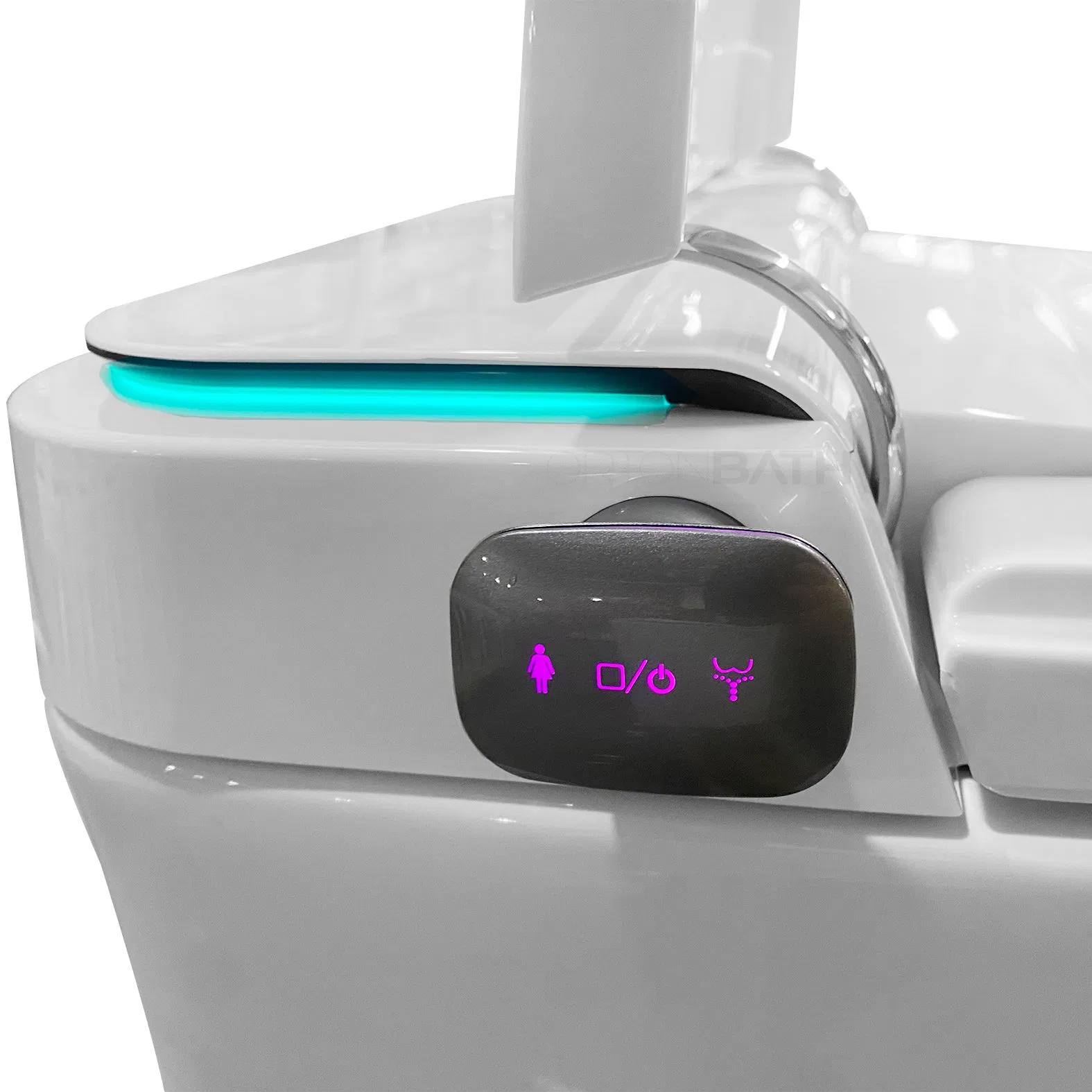 Ortonbath Tankless Smart Toilet with Bidet Built in Ada Comfort Height Auto Open Close, Auto Flush, Elongated Heated Seat Without Limitation for Water Pressure