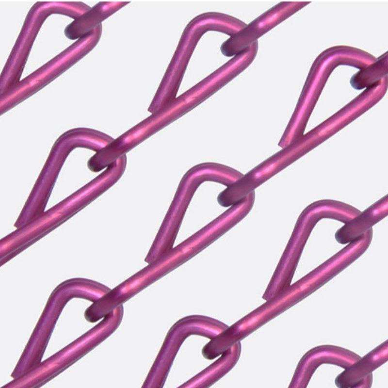 Manufacturer Decorative Pink Decorative Metal Coil Drapery Ceiling Decor Aluminium Wire Screen Mesh Chain Link Metal Curtains