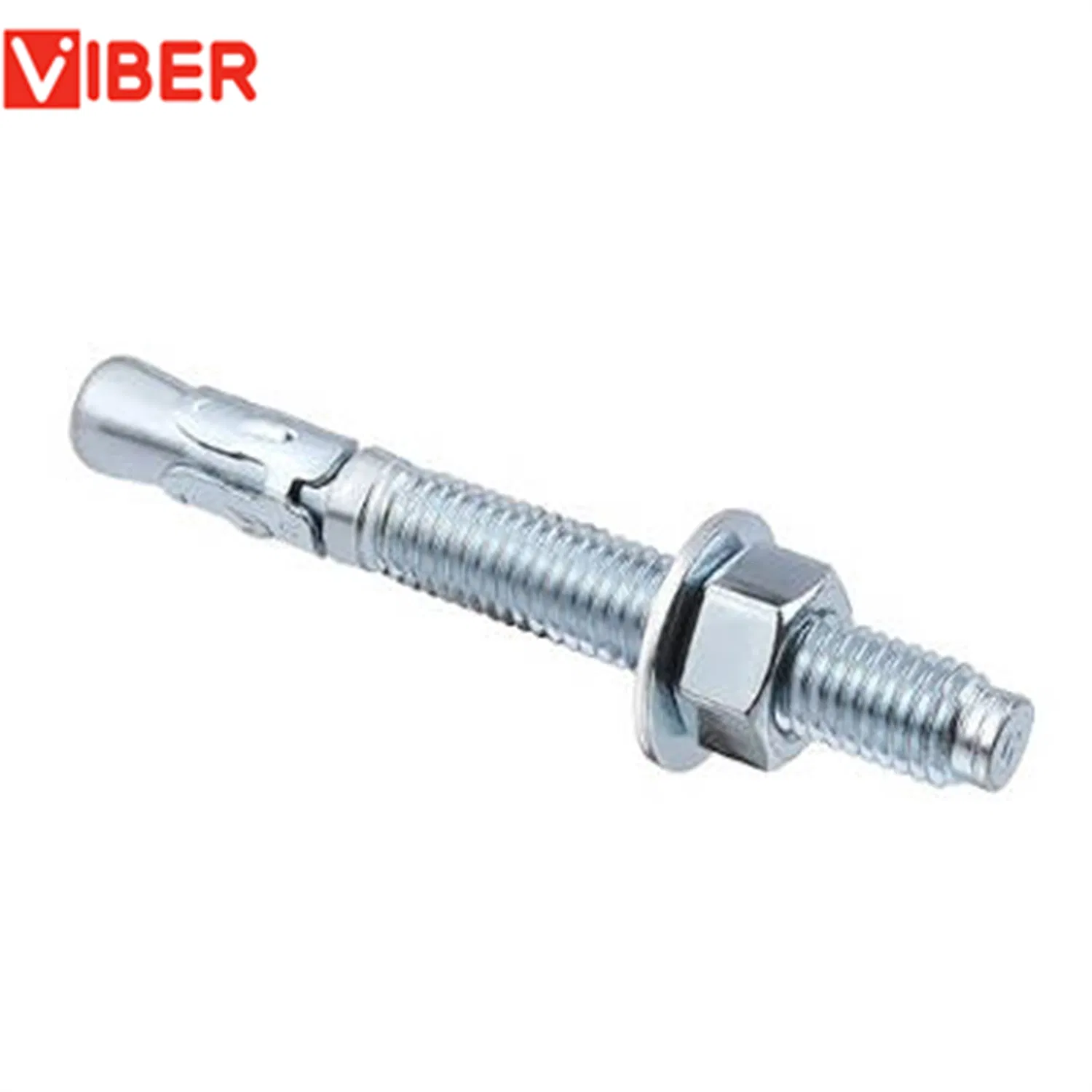 Grade 8.8 Wedge Anchor High Strength M6-M24 Carbon Steel Bolt Explosion Resistant Gecko Expansion for Car Repair Anchors