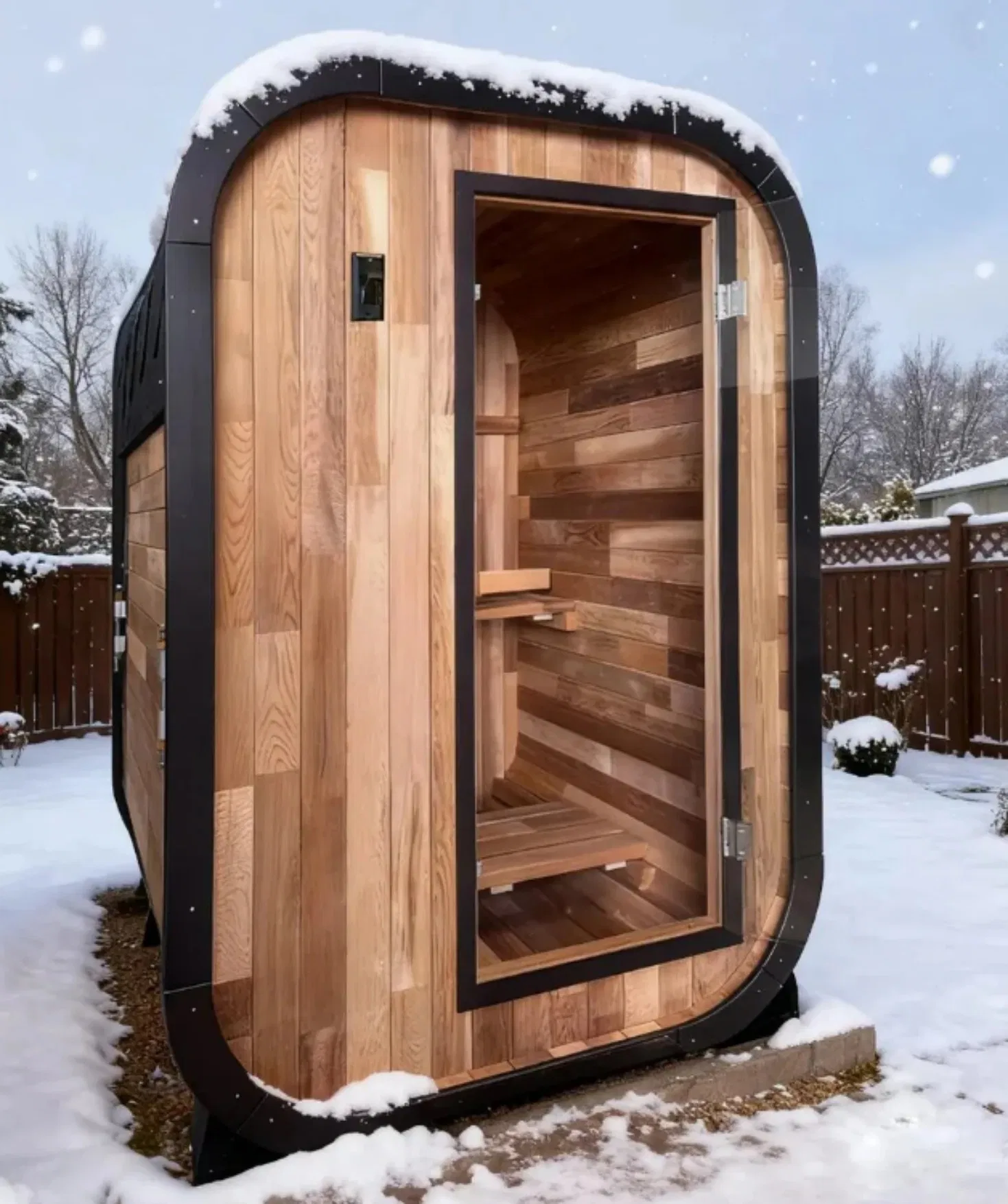 Традиционная паровая сауна из красного кедра