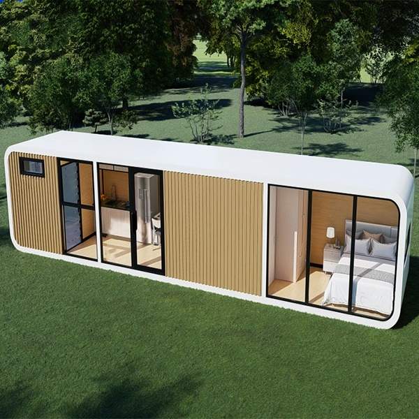 Apple Cabin Pod Tiny Home with Steel Frame Structure Ready to Ship Commercial Space Office Use Prefabricated House
