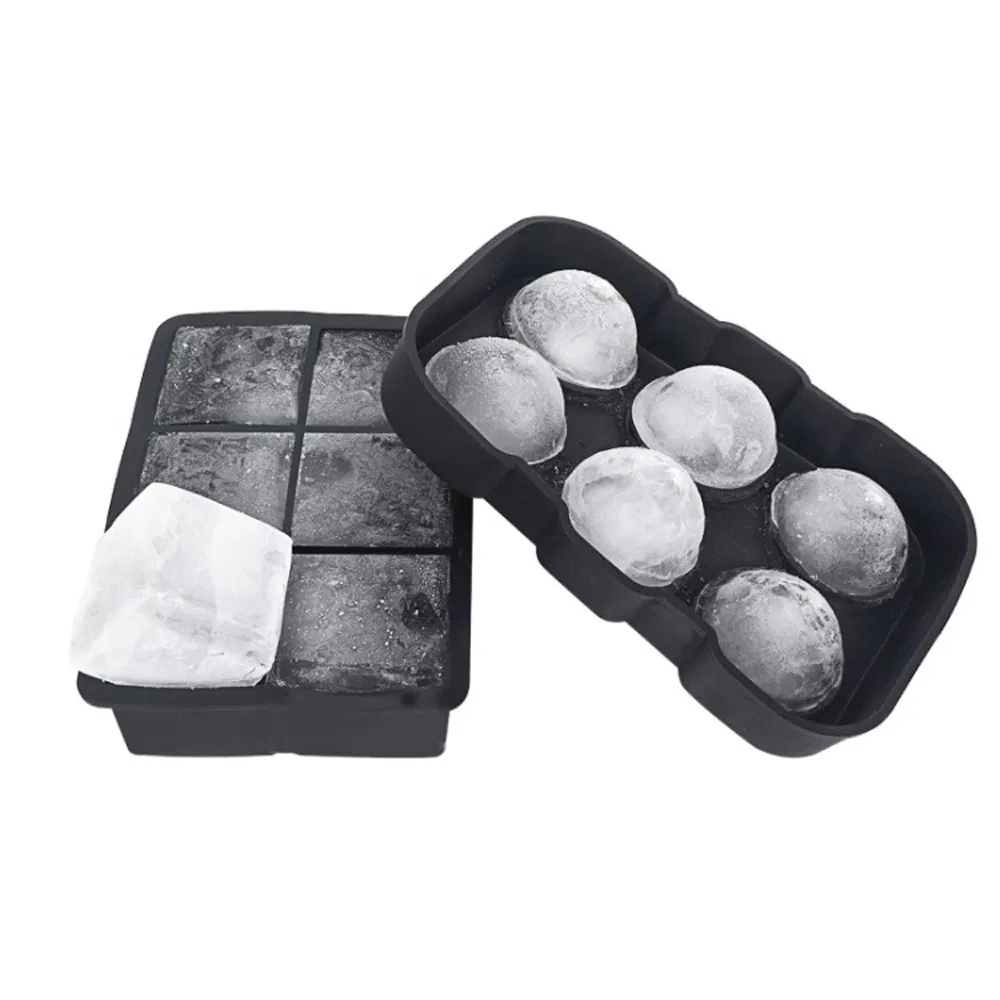 High-Quality 6 Hole Ice Tray Ice Ball Silicone Mold