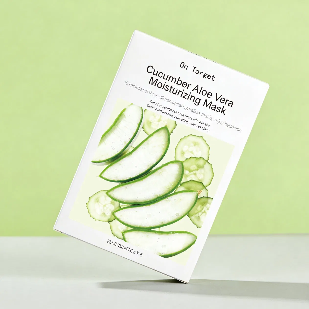 Organic Wholesale Cucumber Aloe Vera Sheet Mask Deep Moisturizing Nourishing Soothing & Brightening Facial Mask Skin Care Hydration
