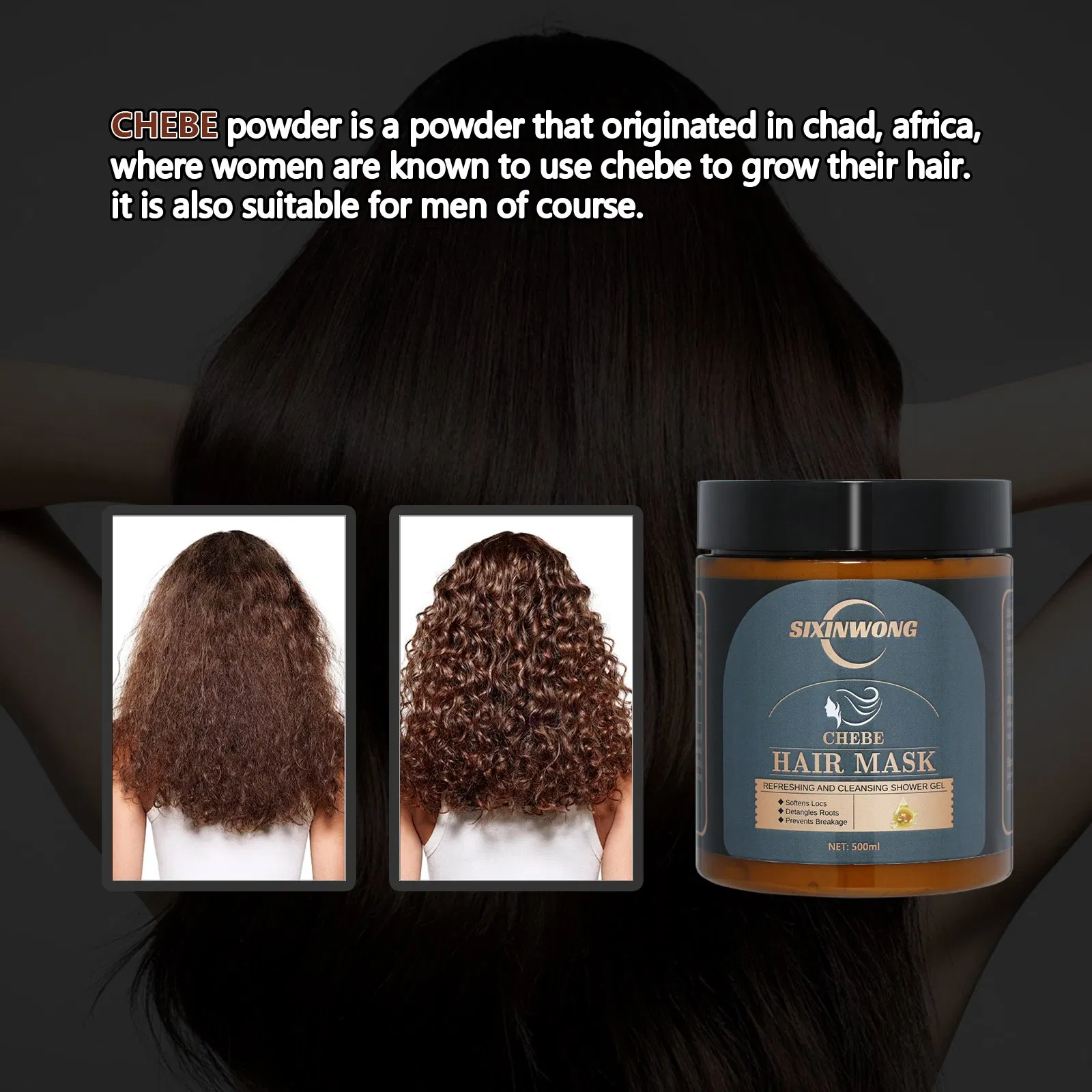 Beauty Cosmetics Chebe Advanced Growth Prevents Hair Loss Professional Hair Mask