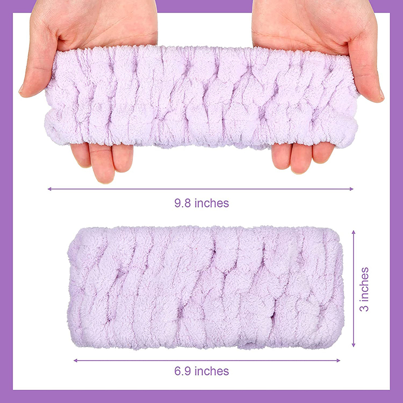 Custom SPA Fur Headbands Wholesale Makeup and Washing Face Elastic Hairband for Girls and Women