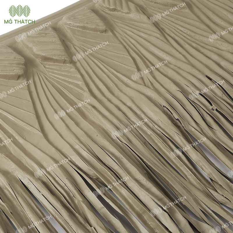 Popular Roofs Replacement Synthetic Palapa Thatch 100% Waterproof Artificial Paja Sintetica HDPE Plastic Palm Thatch