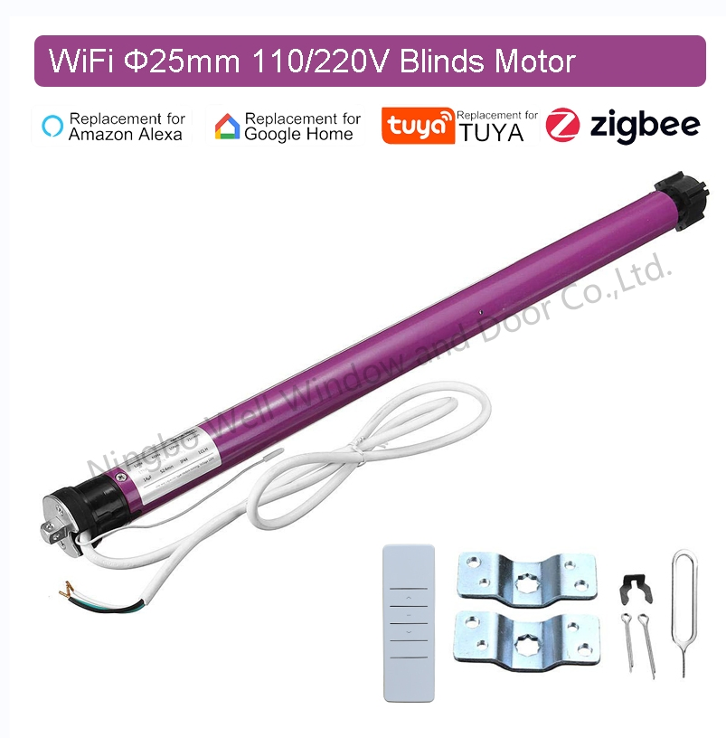 Rechargeable Wireless Tubular Motor Solar Roll up Shutter Motor for Shutters