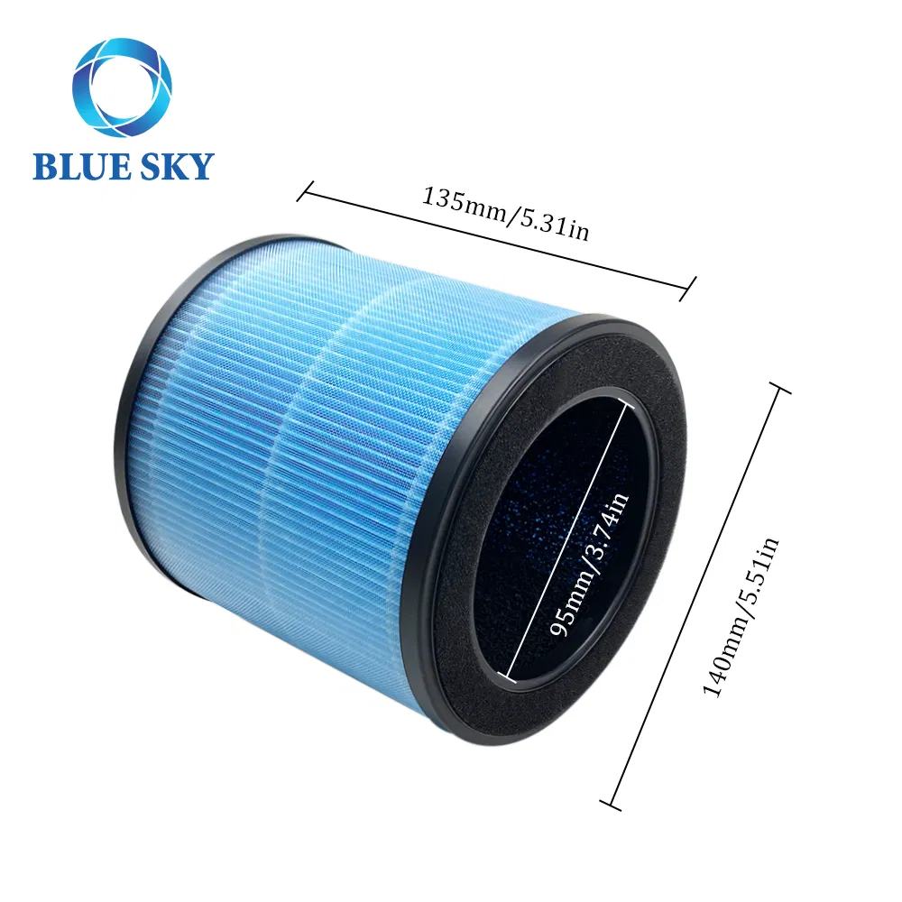 H201 3-in-1 True HEPA Filter Compatible with Homvana H201 and Tec. Bean Jh50g-M Air Purifiers