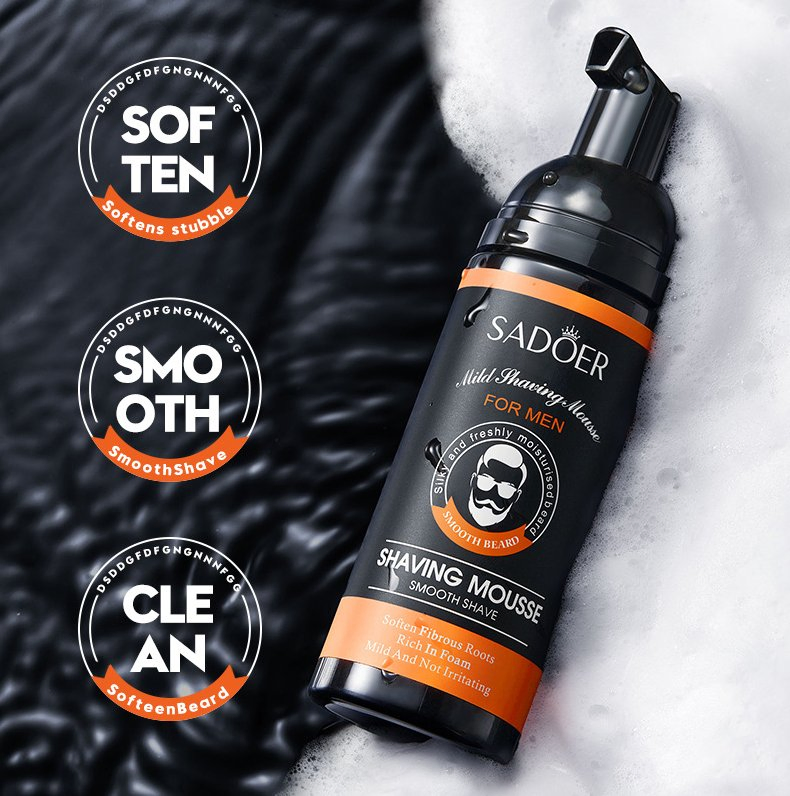 Online Wholesale and Retail Men Shaving Mousse 60ml Men's Shaving Gel Mild Men's Shaving Cream Beard Styling Moisturizing Cream Foam Beard for Shaving