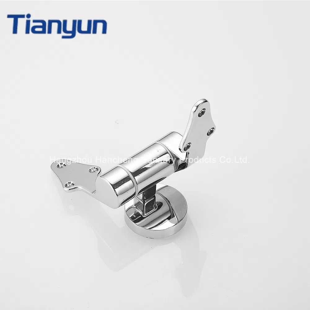 Chromed Zinc Alloy Soft Close Hinge for Toilet Seat with Open Front