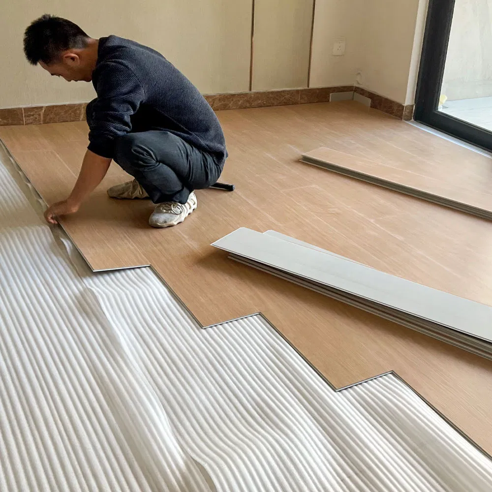 Interior PVC Spc Vinyl Waterproof Wear Resistant Plank Flooring Sheet