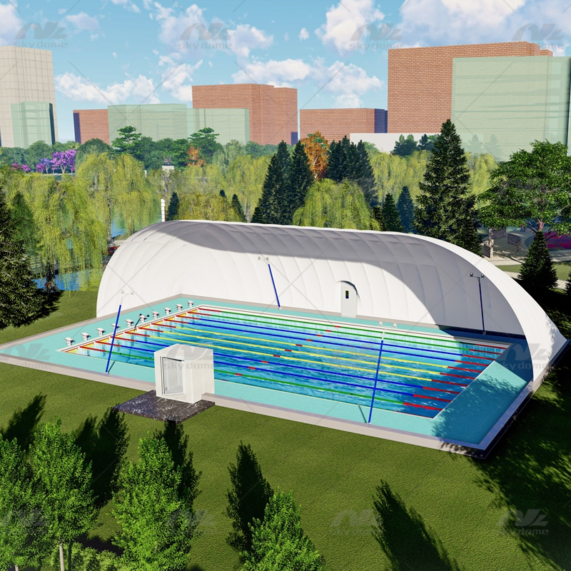 Tailored Inflatable Air Membrane Dome for Various Sports Activity