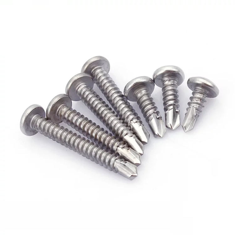 Stainless Cross Recessed Wafer Head Sheet Metal Drywall Screw Self Drilling 4.2 mm for Metal