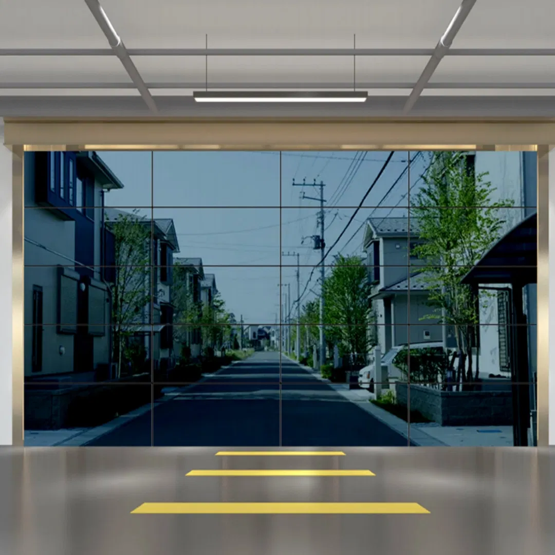 Sturdy and Durable Tempered Glass Segmented Industrial Door, Upward Sliding Garage Door