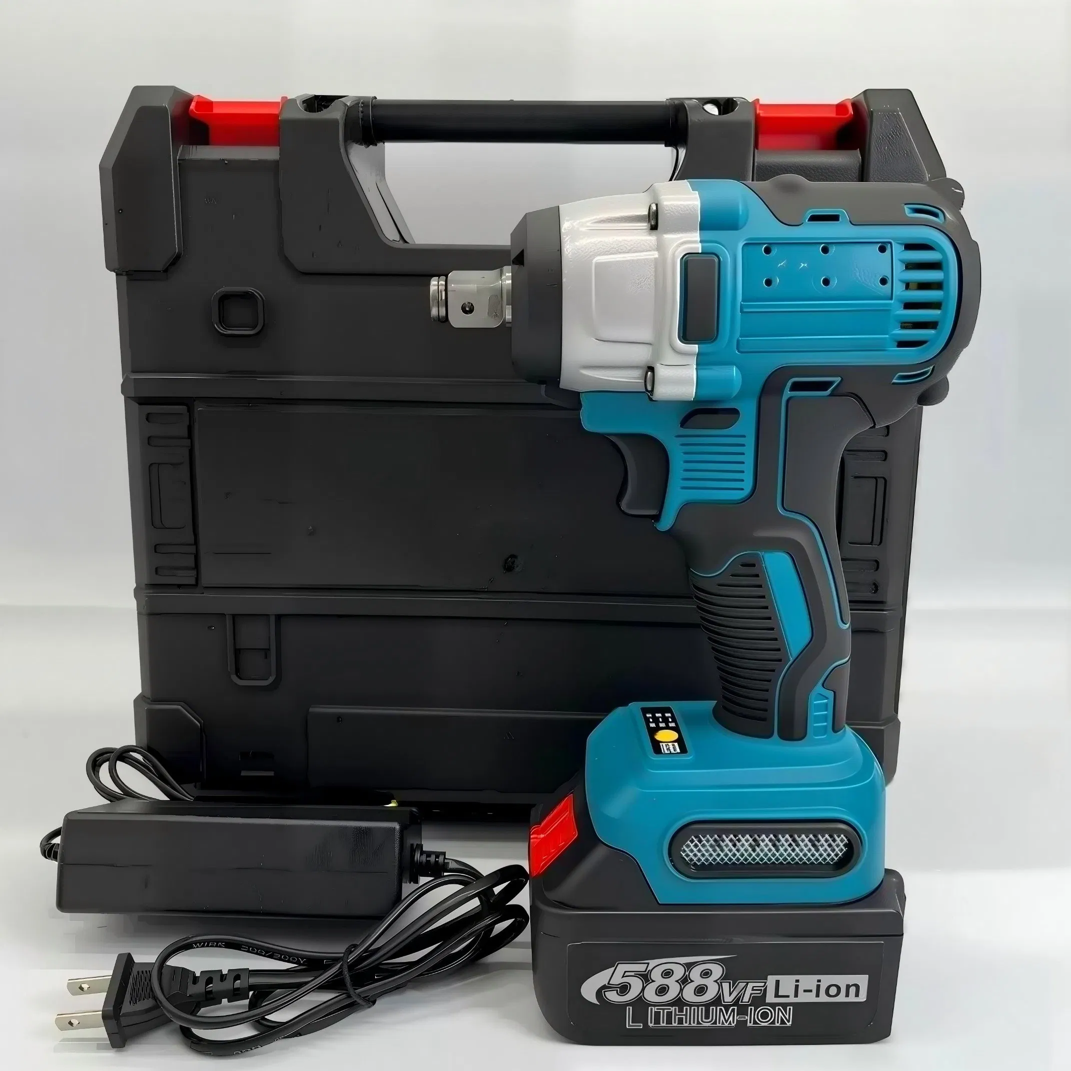 High Efficiency Cordless Impact Wrench 320n. M Drilling Machine Battery Electric Tool Power Wrenches