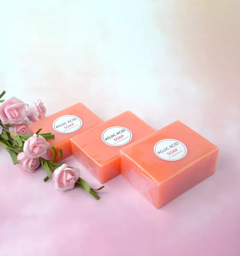 Wholesale 100% Natural Kojic Acid Hand Made Skin Whitening Acne Soap