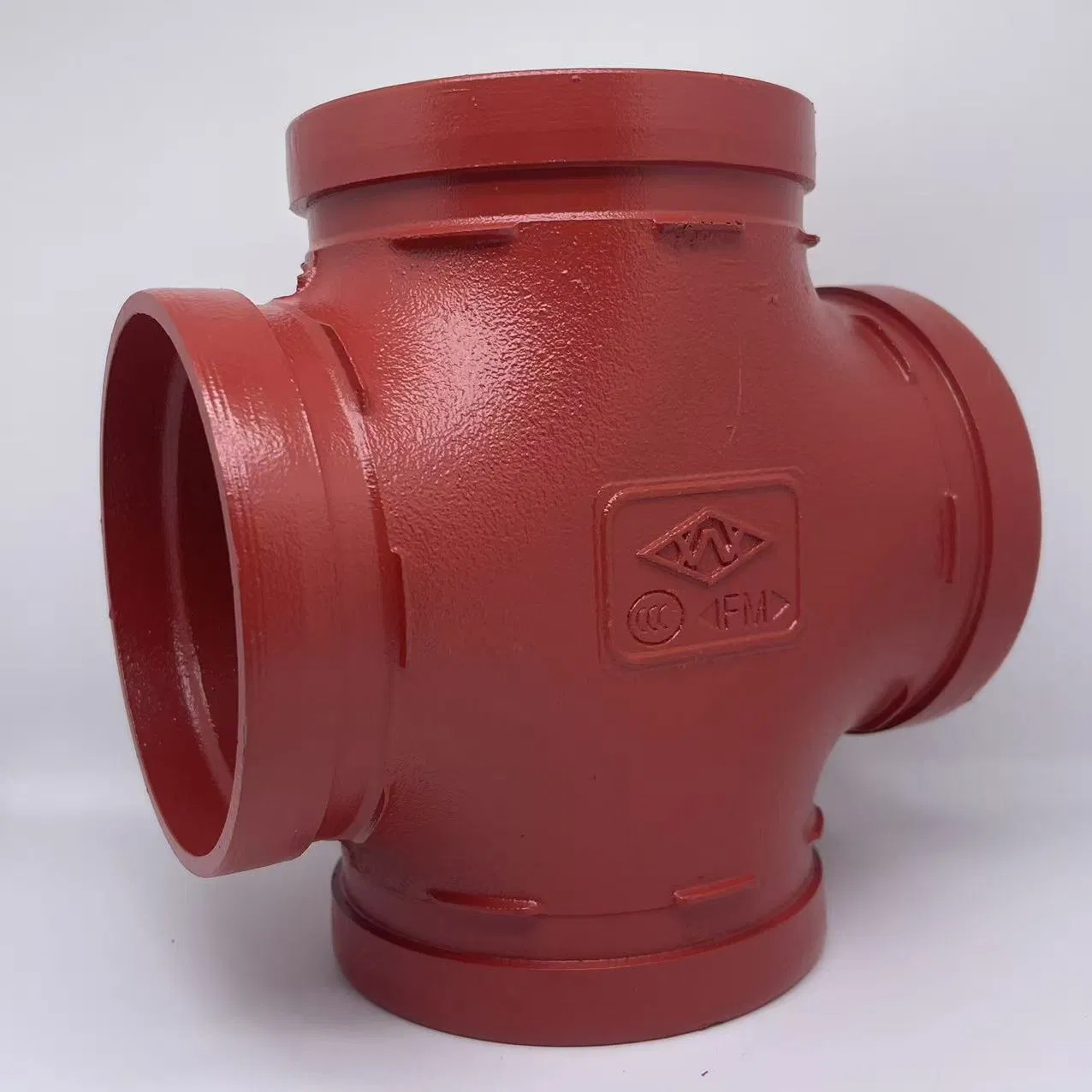 Cast Ductile Iron Grooved Plumbing Equal Pipes and Fittings Tee Cross