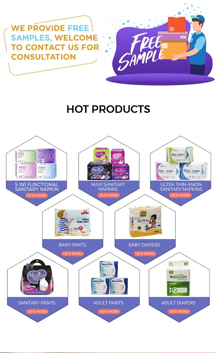 Macrocare Disposable Incontinence Adult Diaper Menstrual Pants Women Diapers