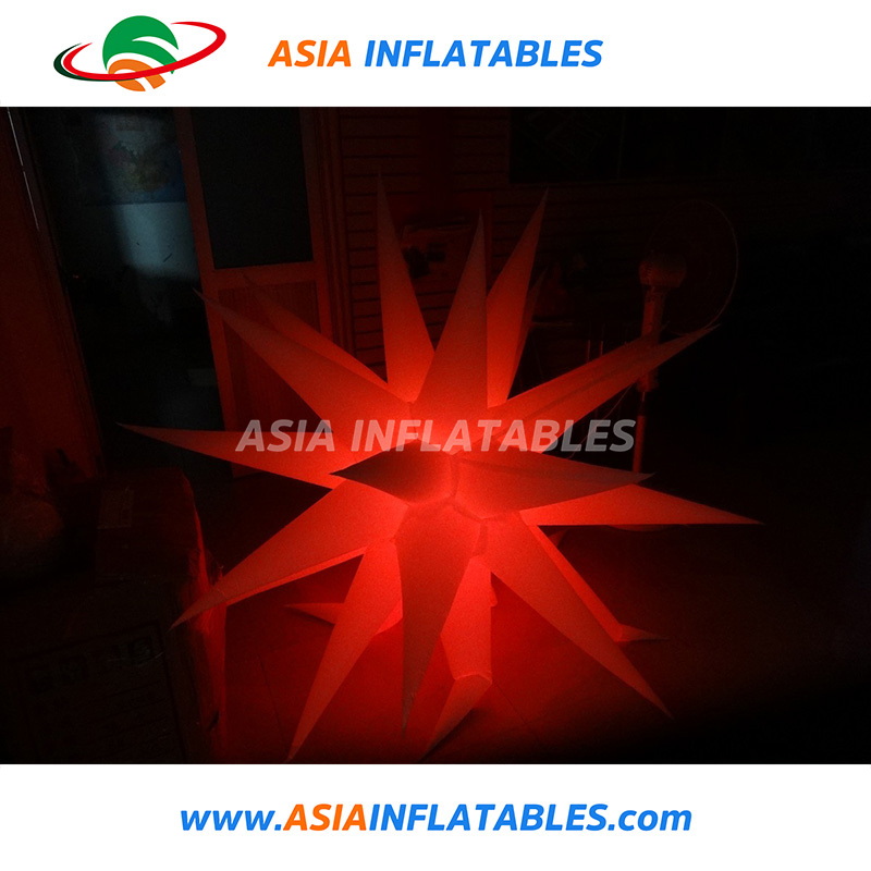 Colorful Inflatable Outdoor Hanging Decorative Curly Star for Event