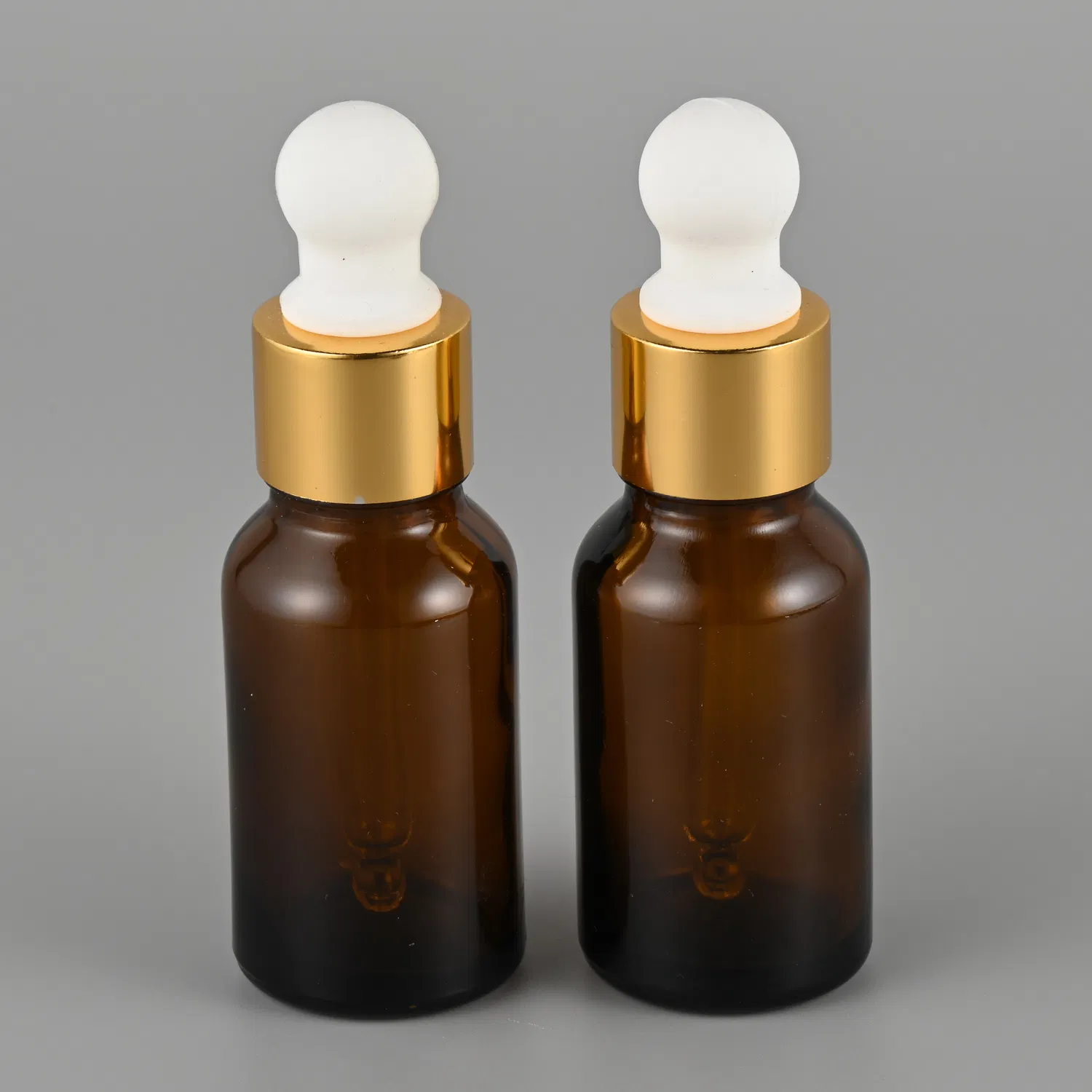 Transparent Bright Round Glass Dropper Bottle for Essential Oil 30ml 15ml Glass Oil Dropper Bottles