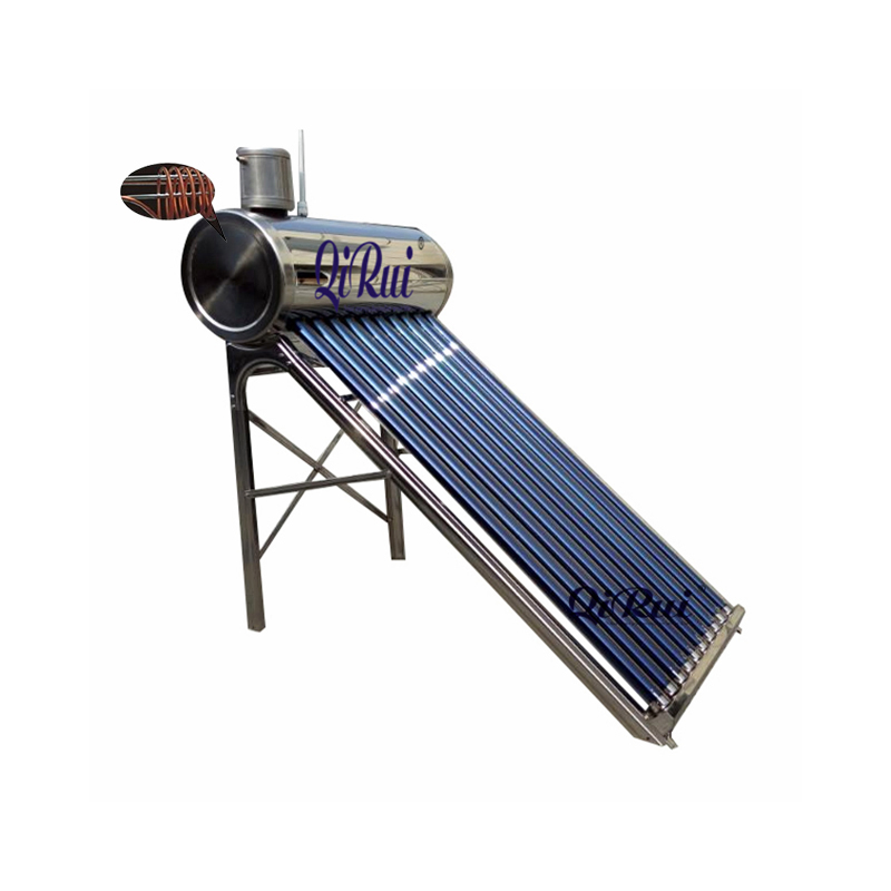 High Quality 150L 200L 240L 300L Tube Coil Solar Water System All Stainless Steel Pressurized Solar Hot Water Heating Heater