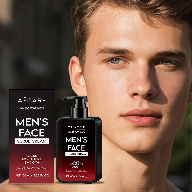 Custom Oil-Control Men Facial Scrub with Green Tea and Jojoba Oil