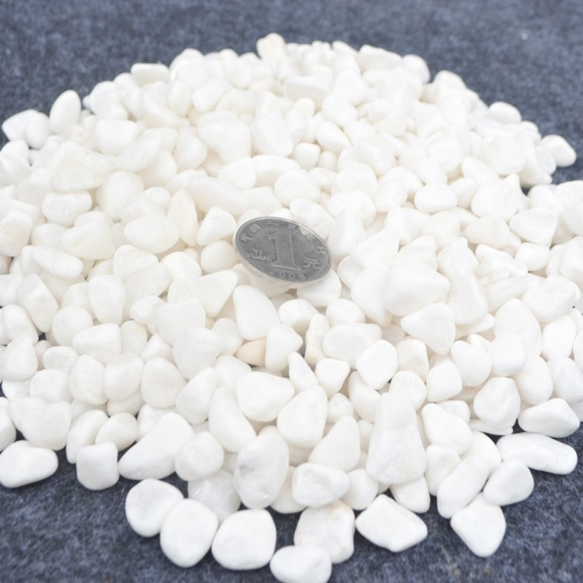 White Snowflake Pebbles Succulent Potting for Courtyard Landscaping Fish Tank Flower Stone