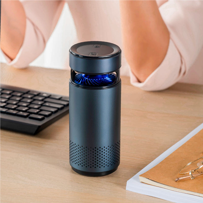 Amazon Ebay Hot Selling OEM Portable Mini Car UVA UVC Air Purifier with True HEPA Filter