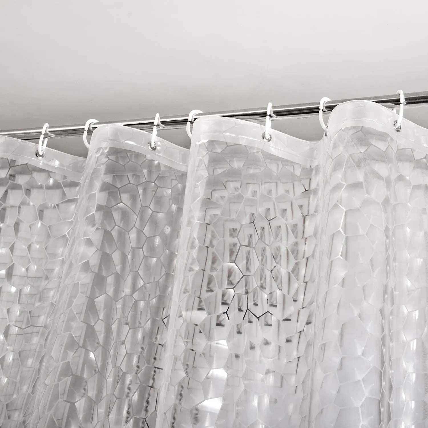 EVA Shower Curtains Waterproof 3D Water Cube No Chemical Smell