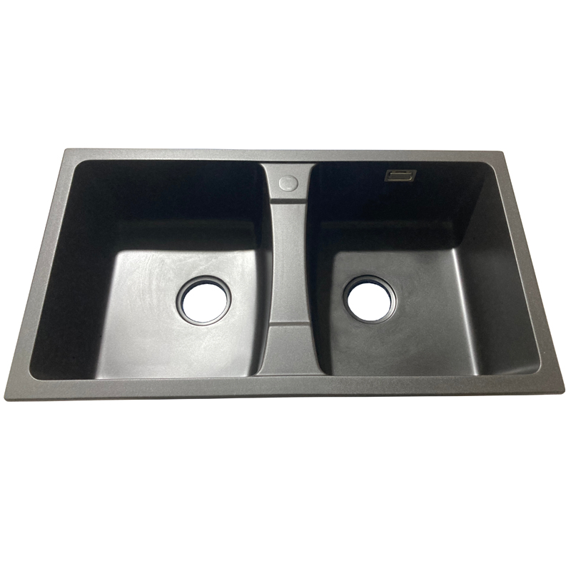 China Factory Composite Granite Stone Undermount Kitchen Drainboard Sink
