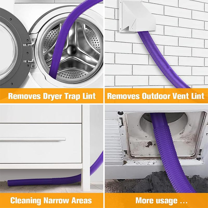Flexible Vent Lint Removal Tool Dryer Lint Vacuum Attachment for Dysons V7 V8 V10 V11 V12 V15 Vacuum Cleaner Spare Part