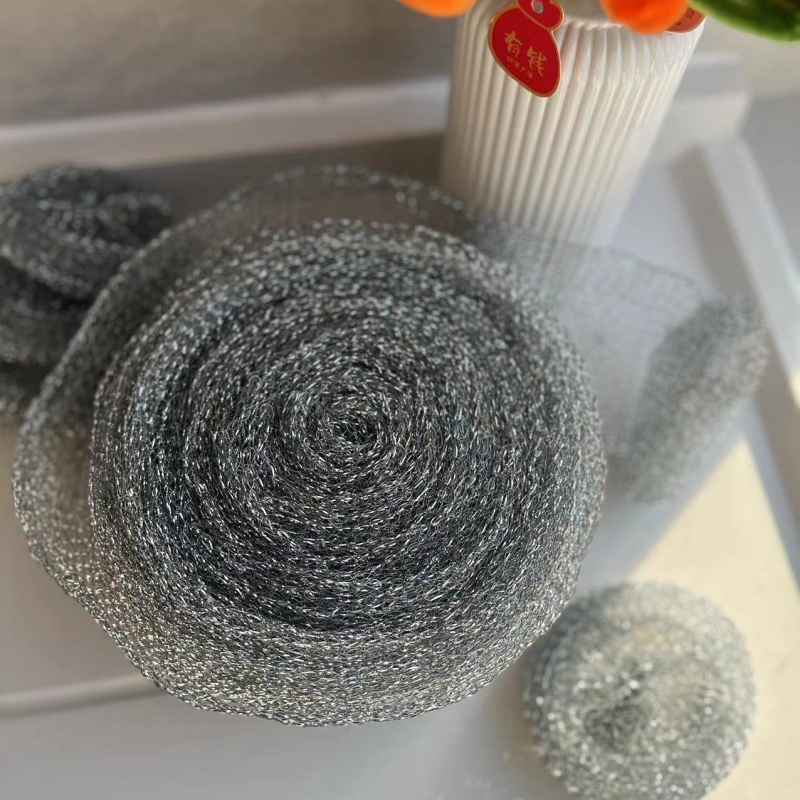 Pots Pans Cleaning Iron Mesh Scourer with Galvanized Gi Wire for Home Furniture