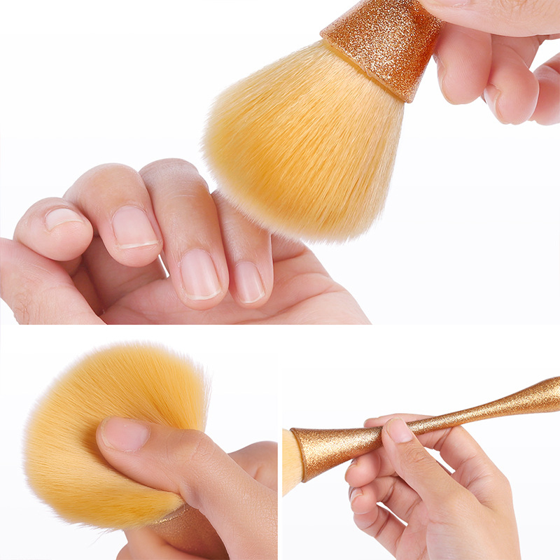 Hot Selling Nail Art Dust Brushes Soft Cleaning Glitter Powder Nail Brush