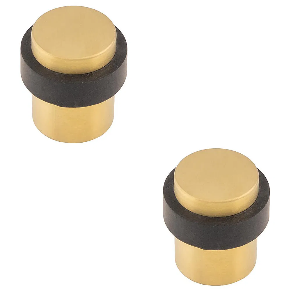 Mdmp-158g Die-Cast Zinc Door Stop, Satin Gold Finish