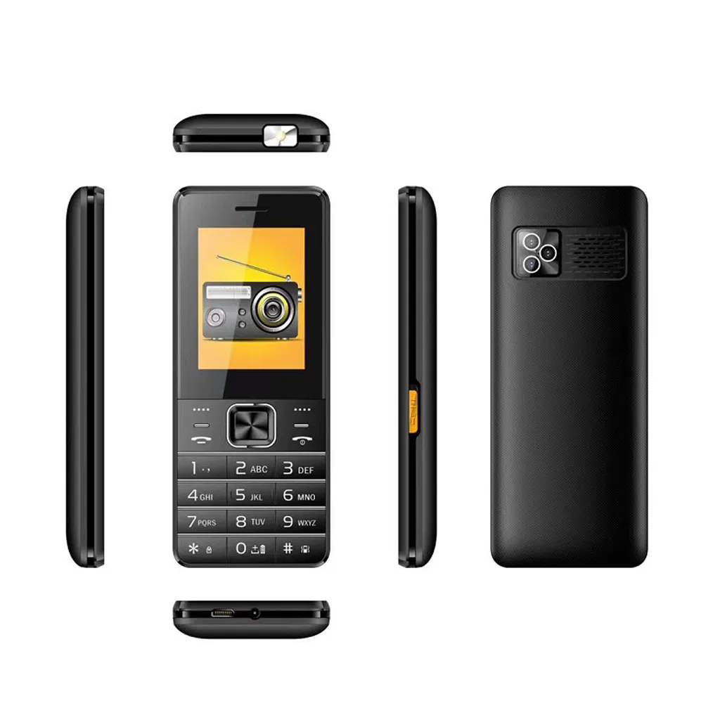 Кнопочный телефон с 2.4-дюймовым экраном и поддержкой 3 SIM-карт