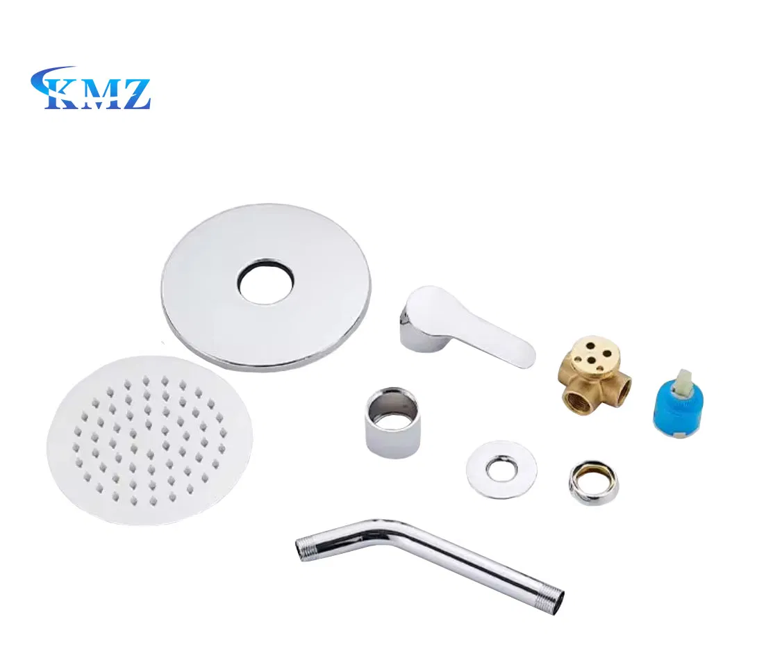 Modern Design White and Black in Wall Mounted Bathroom Shower Faucet Shower Set