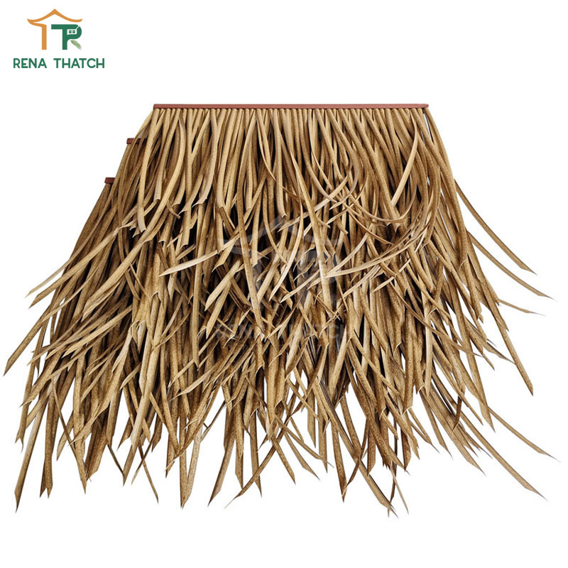 Factory Customized Plastic Synthetic Roof Thatch Artificial Roofing Fiber Thatch in Tiles