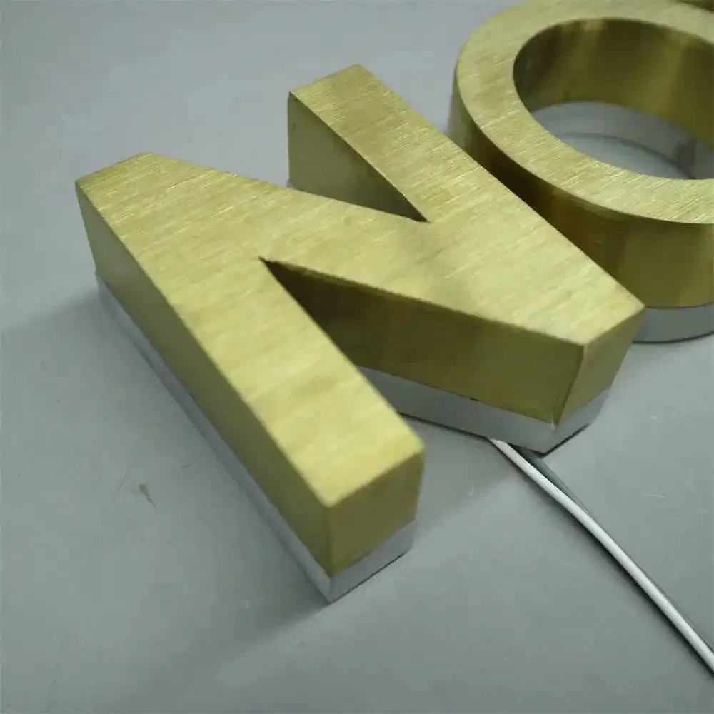 Custom Made Outdoor Backlit LED Channel Letters Illuminated Logo LED Signage Advertising Sign