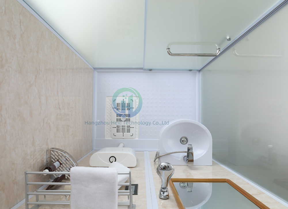 Most Convenient Sanitary Ware Prefab Toilet Bathroom Concealed Integrated Capsule Bathroom