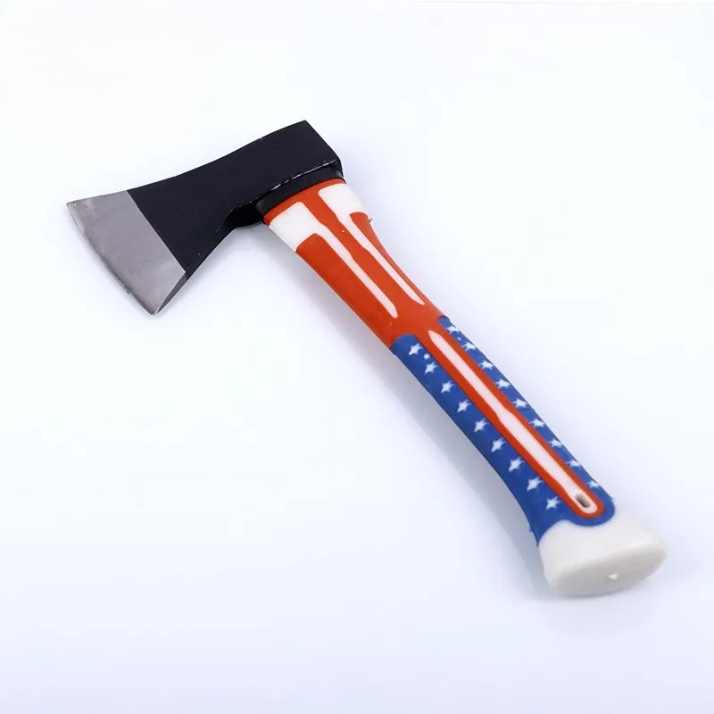 A613 Double Plastic-Coated Color Handle Axe Peace Axe Family Camping Firewood Logging Rubber Handle Axe