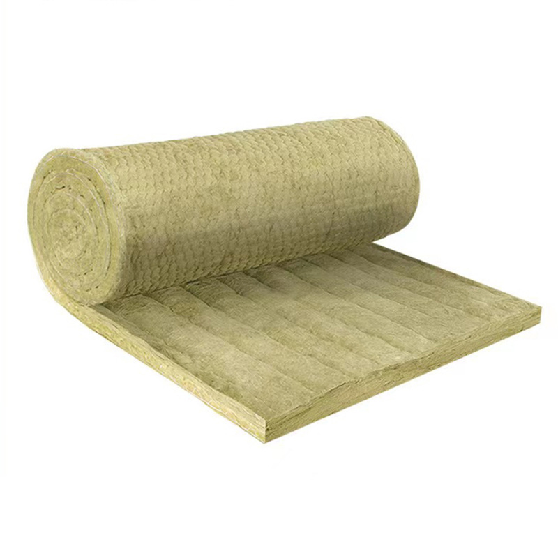 Chinese Manufacture of Fire Retardant Insulation Rockwool Rock Wool Blanket/Roll 40-200kg/M3, 1000mm Length