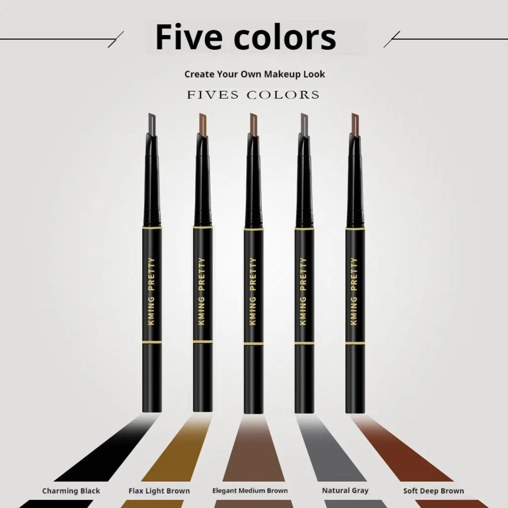 Refillable Eco Friendly Eyebrow Pencil Set with Replaceable Lead Cartridges
