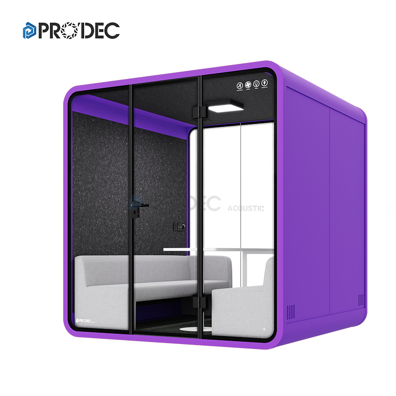 Acoustic Office Work Pod Aluminium Privacy Sound Proof Meeting Office Booth