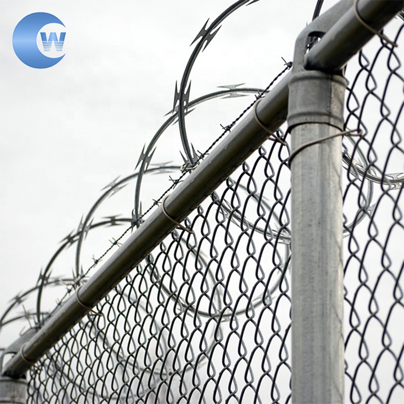 Galvanized Security Concertina Price Anti Climb Blade Barbed Wire Prison Razor Barbed Wire