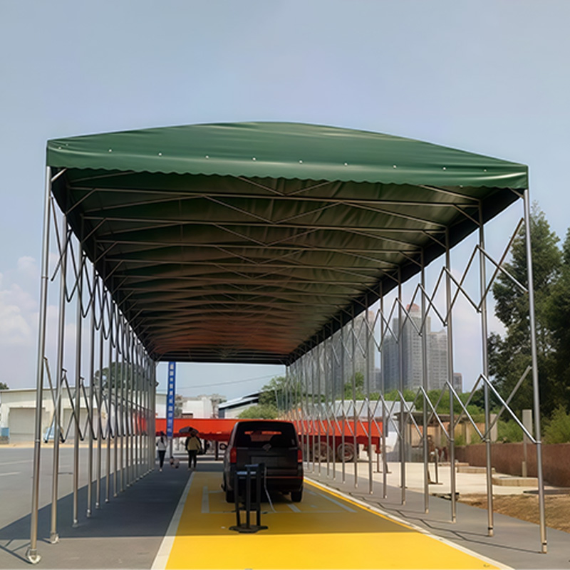 Industrial Use Telescopic Awning PVC Push - Pull Canopy