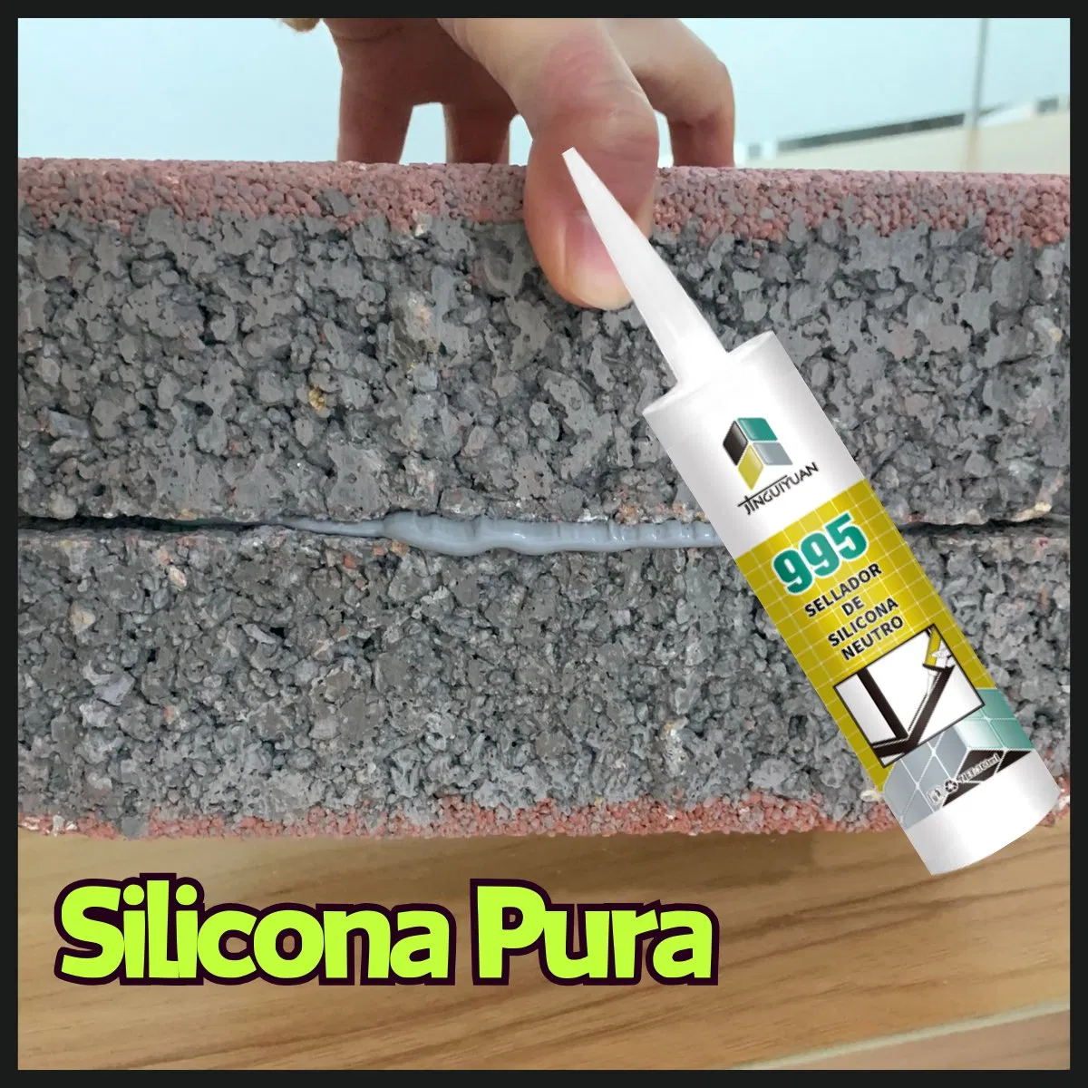 Silicona Industrial UV De Alta Calidad PARA Reparaciones En Madera