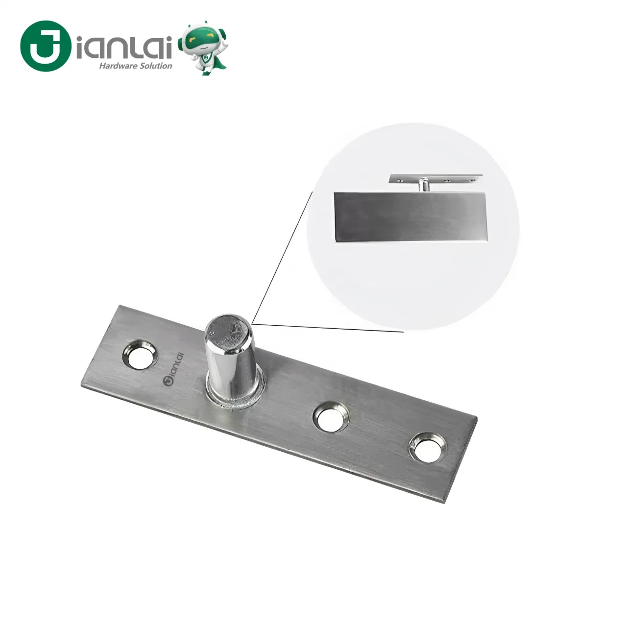Stainless Steel Glass Door Hardware Clamp Top Pivot Patch Fitting